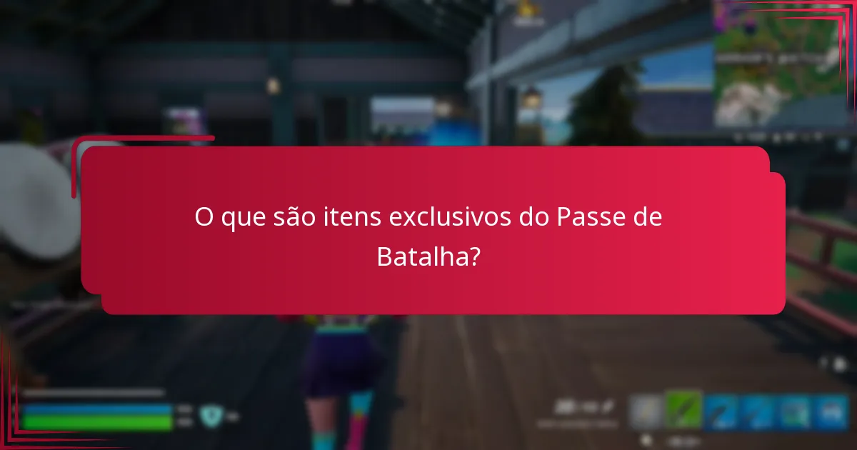 Quais são as opções de comércio para itens exclusivos do Passe de Batalha?